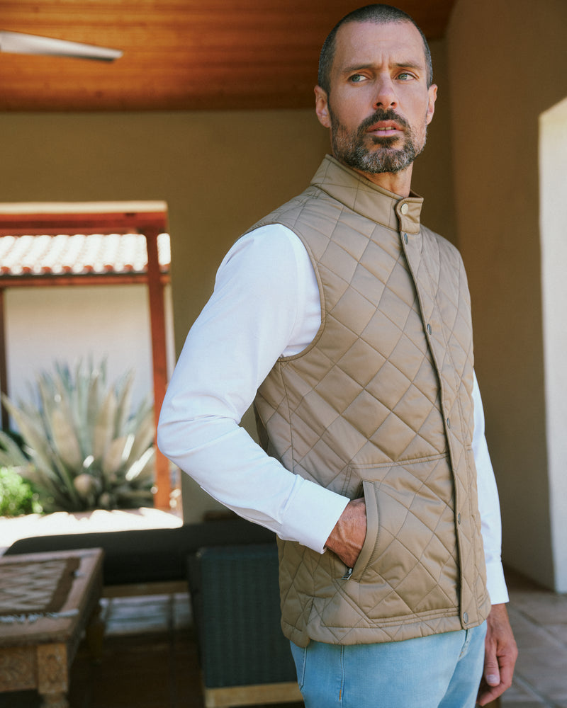 Crest Quilted Vest
